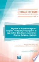 Migrants et apprentissage des langues