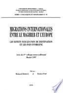Migrations internationales entre le Maghreb et l'Europe