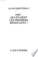 Mille neuf cent quarante
