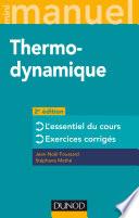 Mini manuel - Thermodynamique - 2e éd.