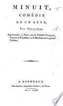 Minuit, comédie en un acte, etc