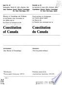 Minutes of Proceedings and Evidence