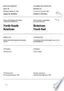 Minutes of Proceedings and Evidence of the Special Committee on North-South Relations