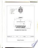 Minutes of Proceedings and Evidence of the Standing Committee on Communications and Culture