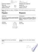 Minutes of Proceedings and Evidence of the Standing Committee on Finance