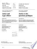 Minutes of Proceedings and Evidence of the Standing Committee on Justice and Legal Affairs