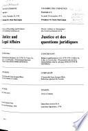 Minutes of Proceedings and Evidence of the Standing Committee on Justice and Legal Affairs