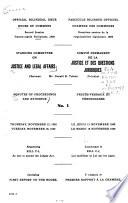 Minutes of Proceedings and Evidence of the Standing Committee on Justice and Legal Affairs