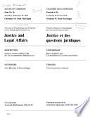 Minutes of Proceedings and Evidence of the Standing Committee on Justice and Legal Affairs