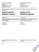 Minutes of Proceedings and Evidence of the Standing Committee on Justice and Solicitor General