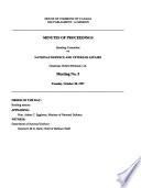 Minutes of Proceedings and Evidence of the Standing Committee on National Defence and Veterans Affairs