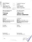 Minutes of Proceedings and Evidence of the Standing Committee on Veterans Affairs