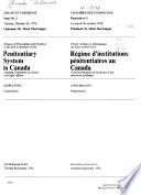 Minutes of Proceedings and Evidence of the Sub-Committee on the Penitentiary System in Canada