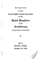 Minutes of the ... Annual Convention
