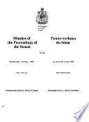Minutes of the Proceedings of the Senate