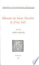 Miracle de Saint Nicolas et d'un Juif