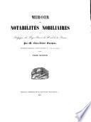 Miroir des notabilites nobiliaires de Belgique, des Pays-Bas et du nord de la France