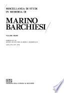 Miscellanea di studi in memoria di Marino Barchiesi
