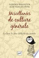 Miscellanées de culture générale