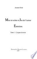 Mise en scène et jeu de l'acteur