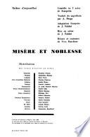 Misère et noblesse
