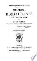 Missions dominicaines dans l'extrême orient