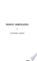 Missions dominicaines dans l'Extrême Orient