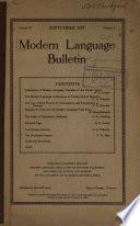 Modern Language Bulletin