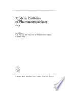 Modern Problems of Pharmacopsychiatry