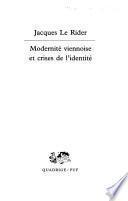Modernité viennoise et crises de l'identité