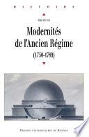 Modernités de l’Ancien Régime