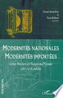 Modernités nationales, modernités importées