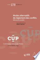 Modes alternatifs de règlement des conflits