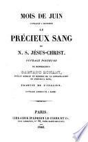 Mois de juin consacré à honorer le précieux sang de Notre Seigneur Jésus-Christ