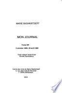 Mon journal: 3 oct. 1880-29 avril 1882