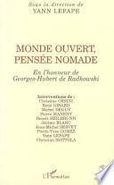 Monde ouvert, pensée nomade