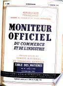 Moniteur officiel du commerce et de l'industrie