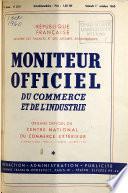 Moniteur officiel du commerce et de l'industrie