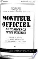 Moniteur officiel du commerce international