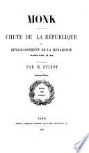 Monk: chute de la République et rétablissement de la monarchie en Angleterre em 1660