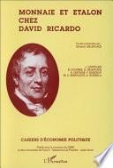 MONNAIE ET ETALON CHEZ DAVID RICARDO