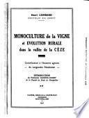 Monoculture de la vigne et évolution rurale dans la vallée de la Cèze