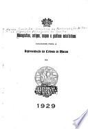 Monografias, artigos, mapas e gráficos estatisticos