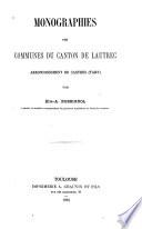 Monographies des communes du canton de Lautrec
