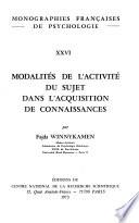 Monographies françaises de psychologie