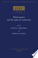 Montesquieu and the Spirit of Modernity