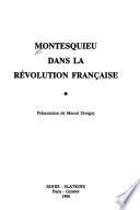 Montesquieu dans la Révolution française