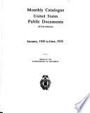 Monthly Catalog of United States Government Publications