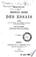 Morceaux choisis des essais