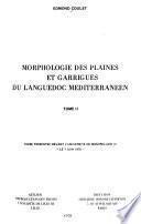 Morphologie des plaines et garrigues du Languedoc méditerranéen